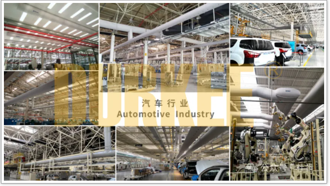 币游国际柔性风管利用在汽车行业